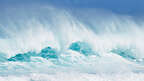 Giant waves at Larsen's Beach